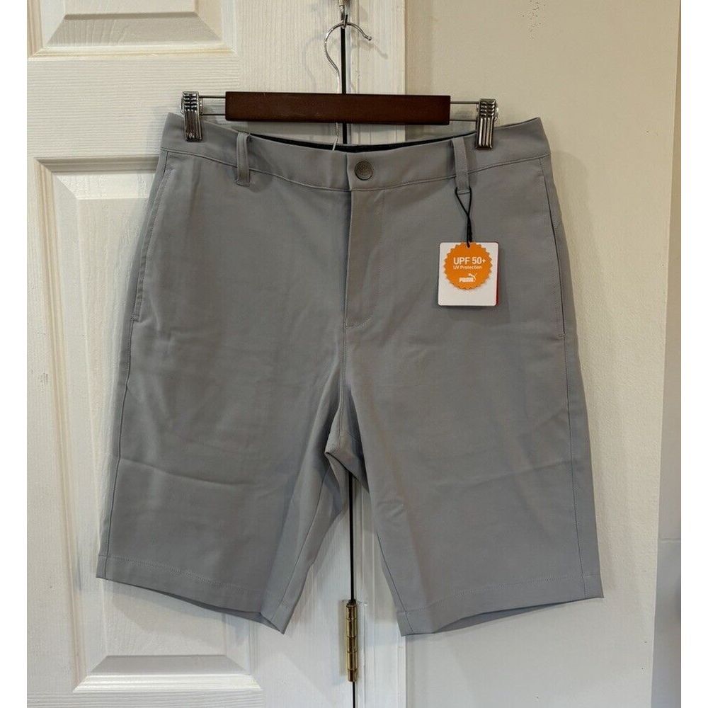 Puma Men's Golf Shorts Sz 30 UPF 50+ Gray NWT‎